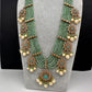 CZ Onyx Crystal Beads Long Color Stone Necklace - MintGreen
