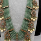 CZ Onyx Crystal Beads Long Color Stone Necklace - MintGreen