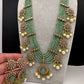 CZ Onyx Crystal Beads Long Color Stone Necklace - MintGreen