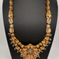 Radha Krishna Peacock Matte Nakshi Long Necklace