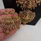 Goddess Lakshmi Peacock Matte Kemp Long Necklace