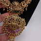 Goddess Lakshmi Peacock Matte Kemp Long Necklace
