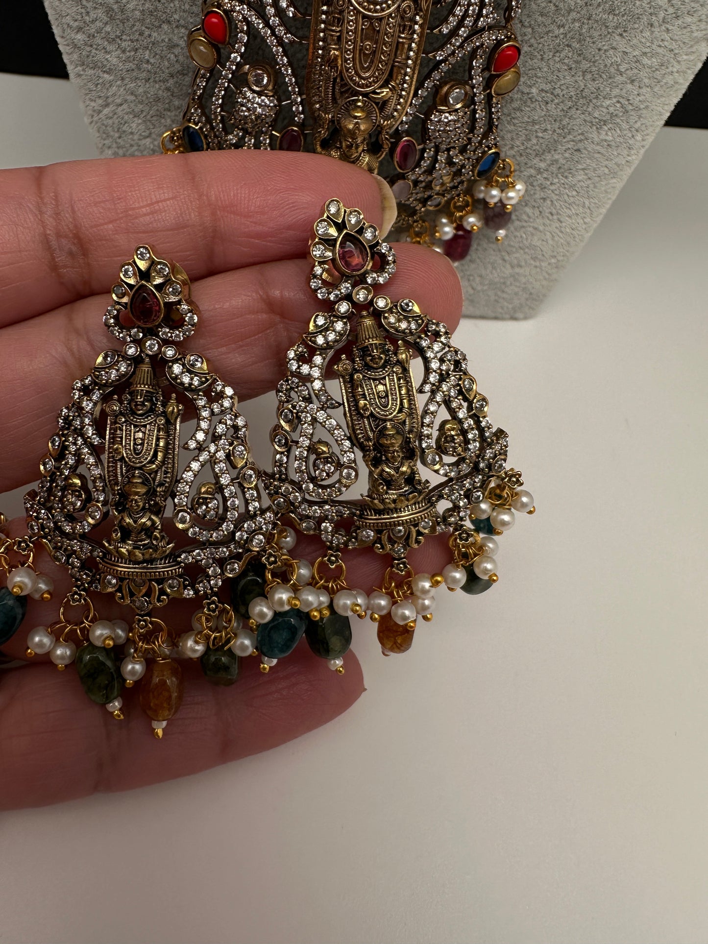 Lord BalajiBeads Long Color Stone Necklace - Multi