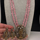 Lord BalajiBeads Long Color Stone Necklace - Pink