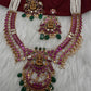 Goddess lakshmi Kemp Pearls Long Matte Necklace