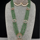 CZ Beads Long Color Stone Peacock Necklace - MintGreen