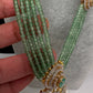 CZ Beads Long Color Stone Peacock Necklace - MintGreen