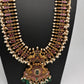 Kemp Long Haram Guttapusalu Traditonal Necklace