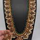 Rice Pearls Kempu Long Guttapusalu Necklace