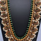 Rice Pearls Kempu Long Guttapusalu Necklace