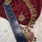 Goddess Lakhsmi Kempu Long Mango Mala Necklace