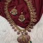 Goddess Lakhsmi Kempu Long Mango Mala Necklace