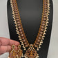Goddess Lakhsmi Kempu Long Mango Mala Necklace