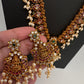 Goddess Lakhsmi Kempu Long Mango Mala Necklace