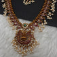 Goddess Lakhsmi Kempu Long Mango Mala Necklace