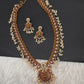 Goddess Lakhsmi Kempu Long Mango Mala Necklace