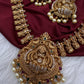 Matte Goddess Lakshmi Traditional Long Necklace