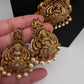 Matte Goddess Lakshmi Traditional Long Necklace