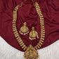 Matte Goddess Lakshmi Traditional Long Necklace
