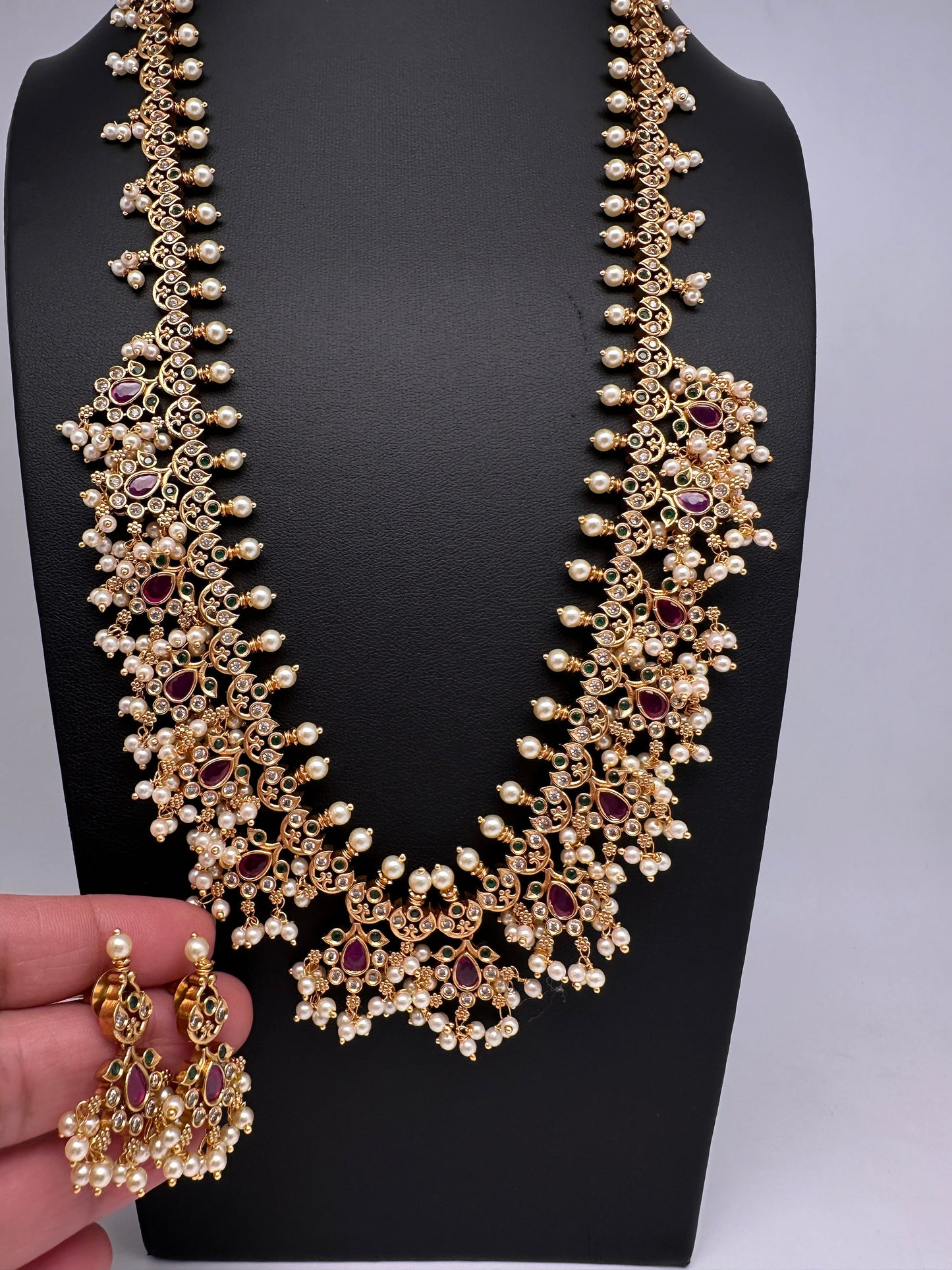 Matte Guttapusalu Traditional Long Necklace