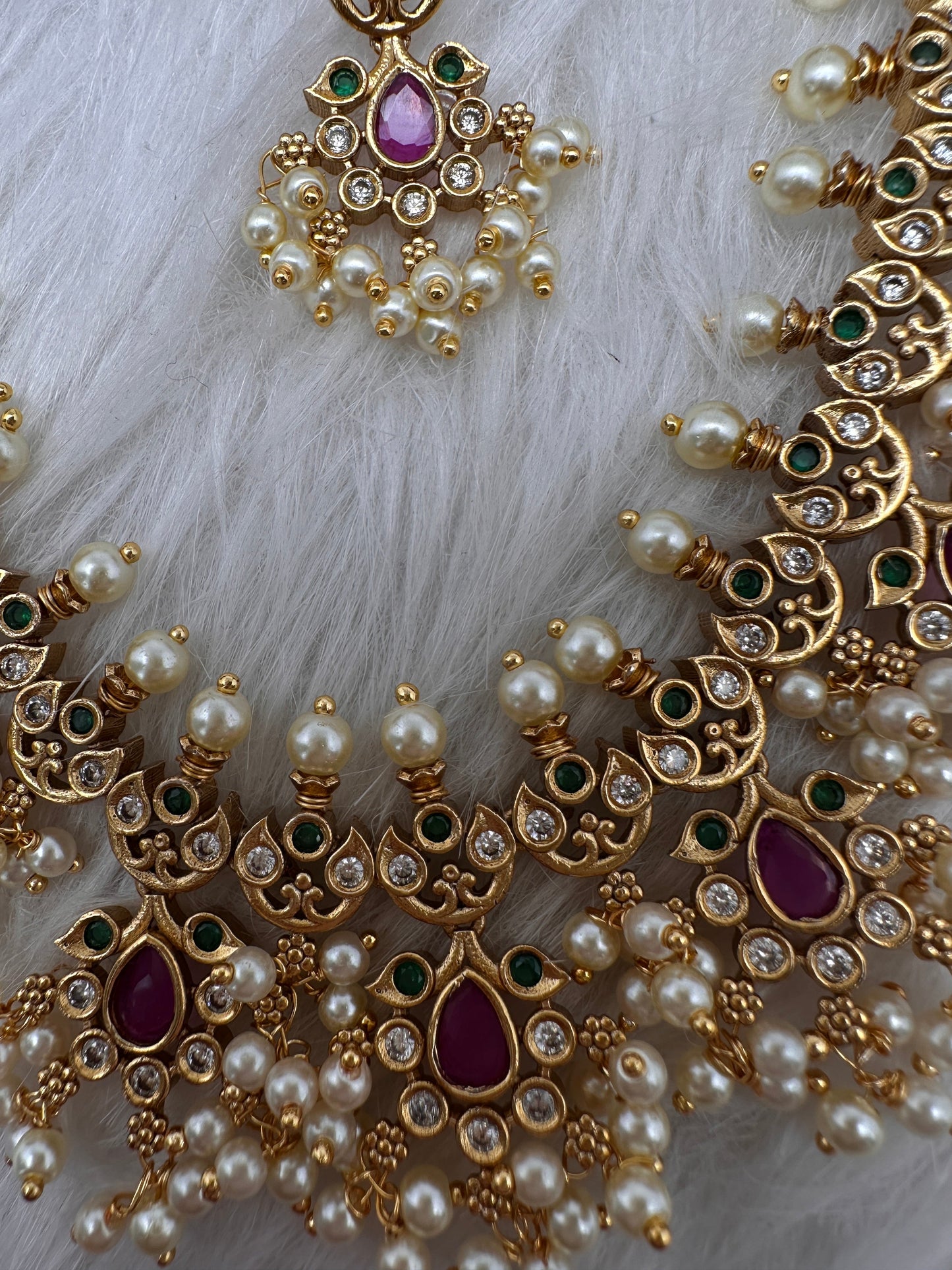 Matte Guttapusalu Traditional Long Necklace