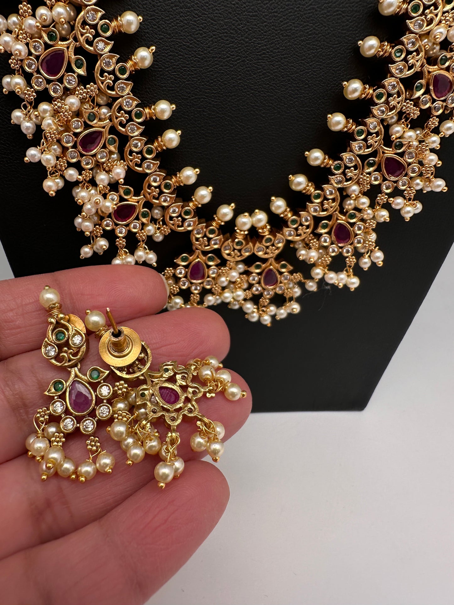 Matte Guttapusalu Traditional Long Necklace