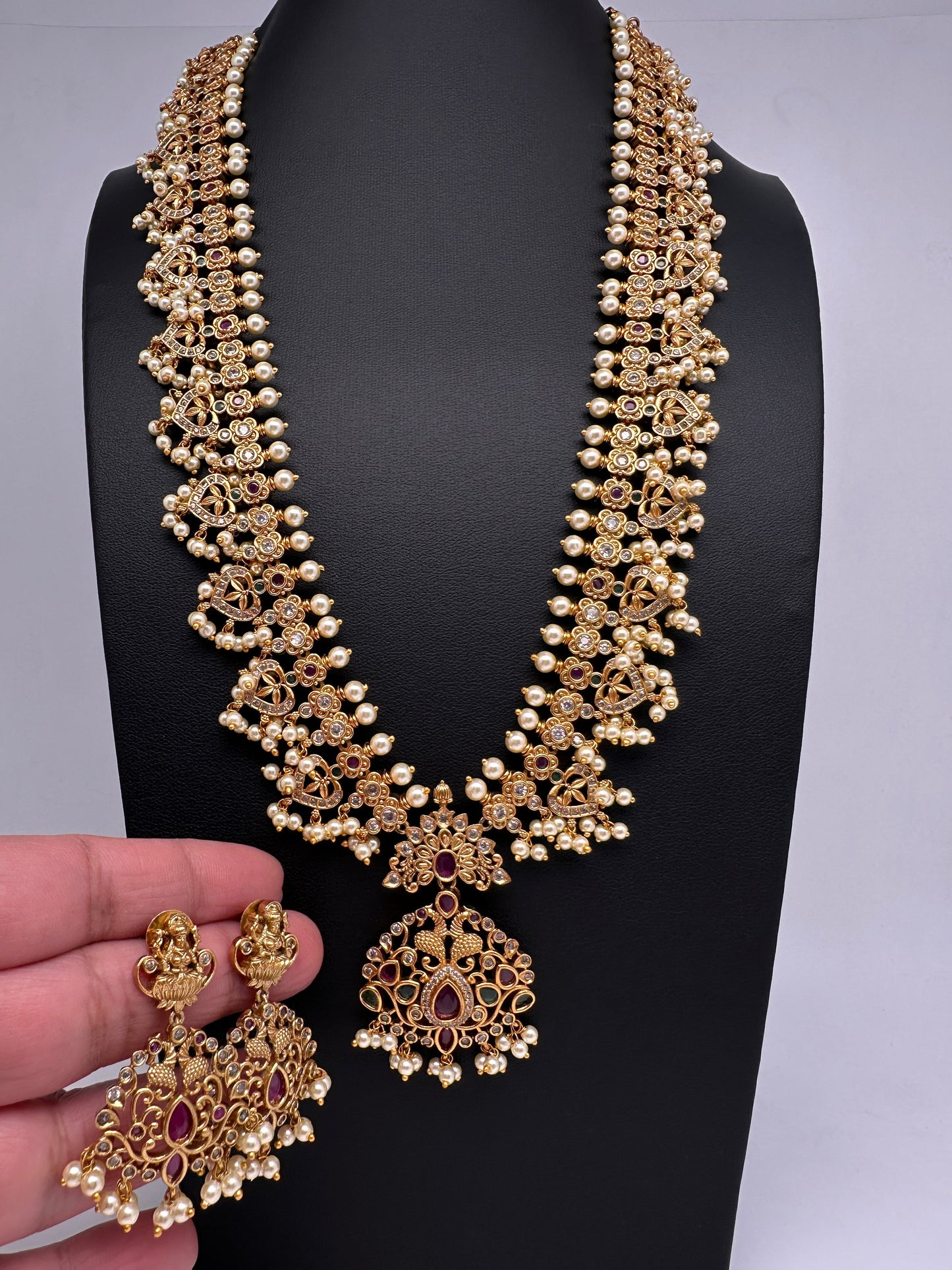 Matte Guttapusalu Traditional Long Necklace