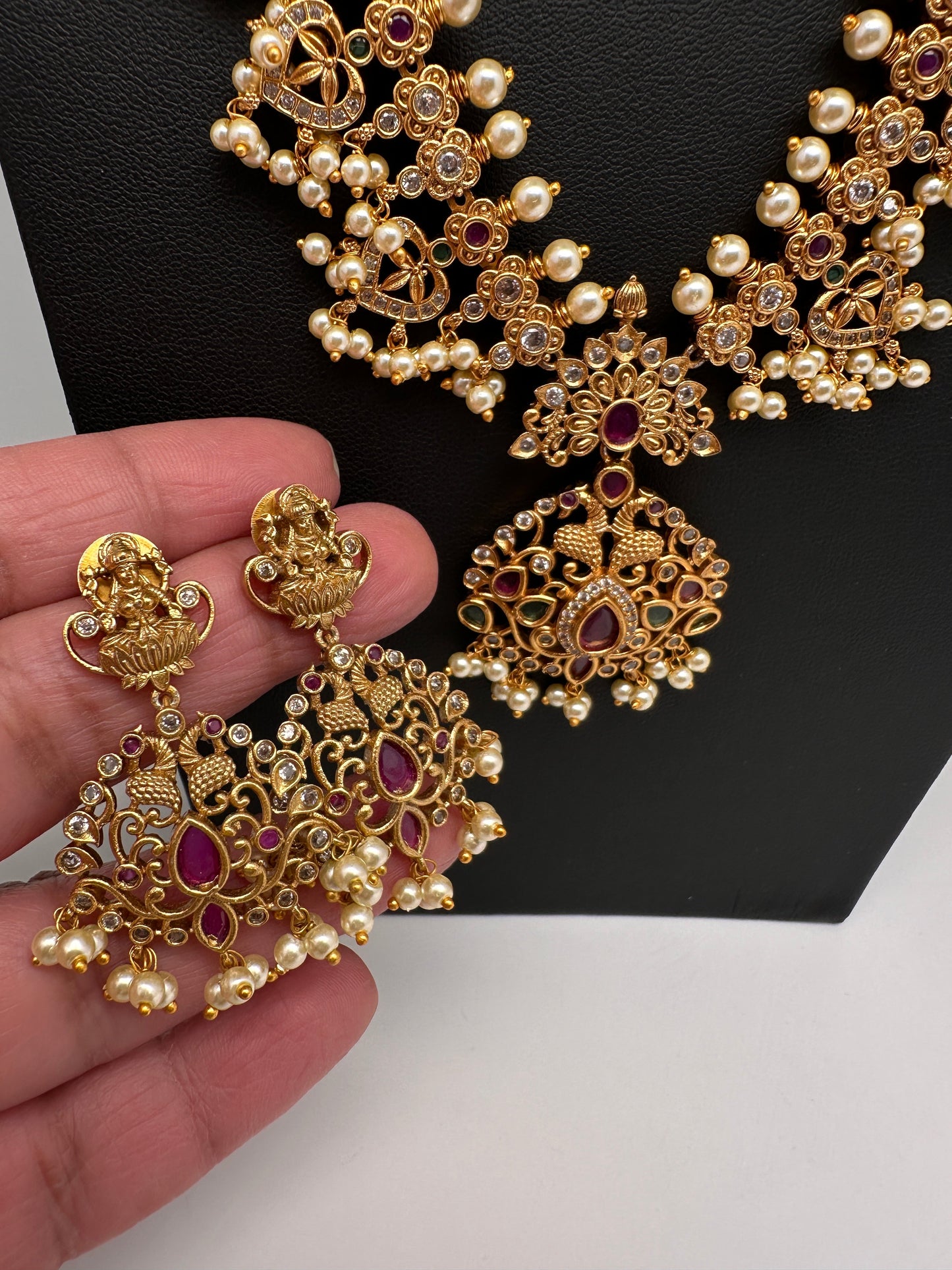 Matte Guttapusalu Traditional Long Necklace