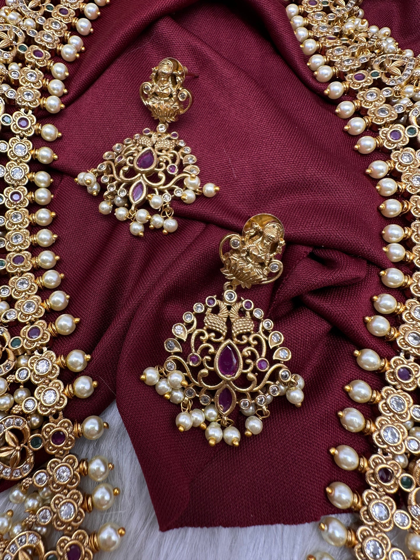 Matte Guttapusalu Traditional Long Necklace