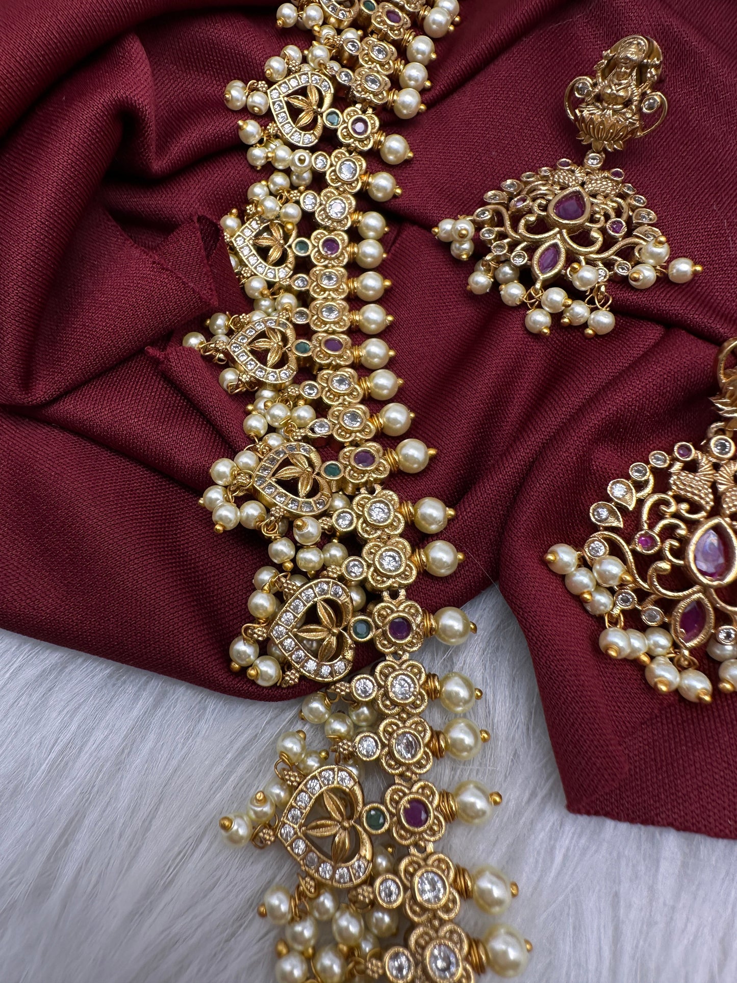 Matte Guttapusalu Traditional Long Necklace