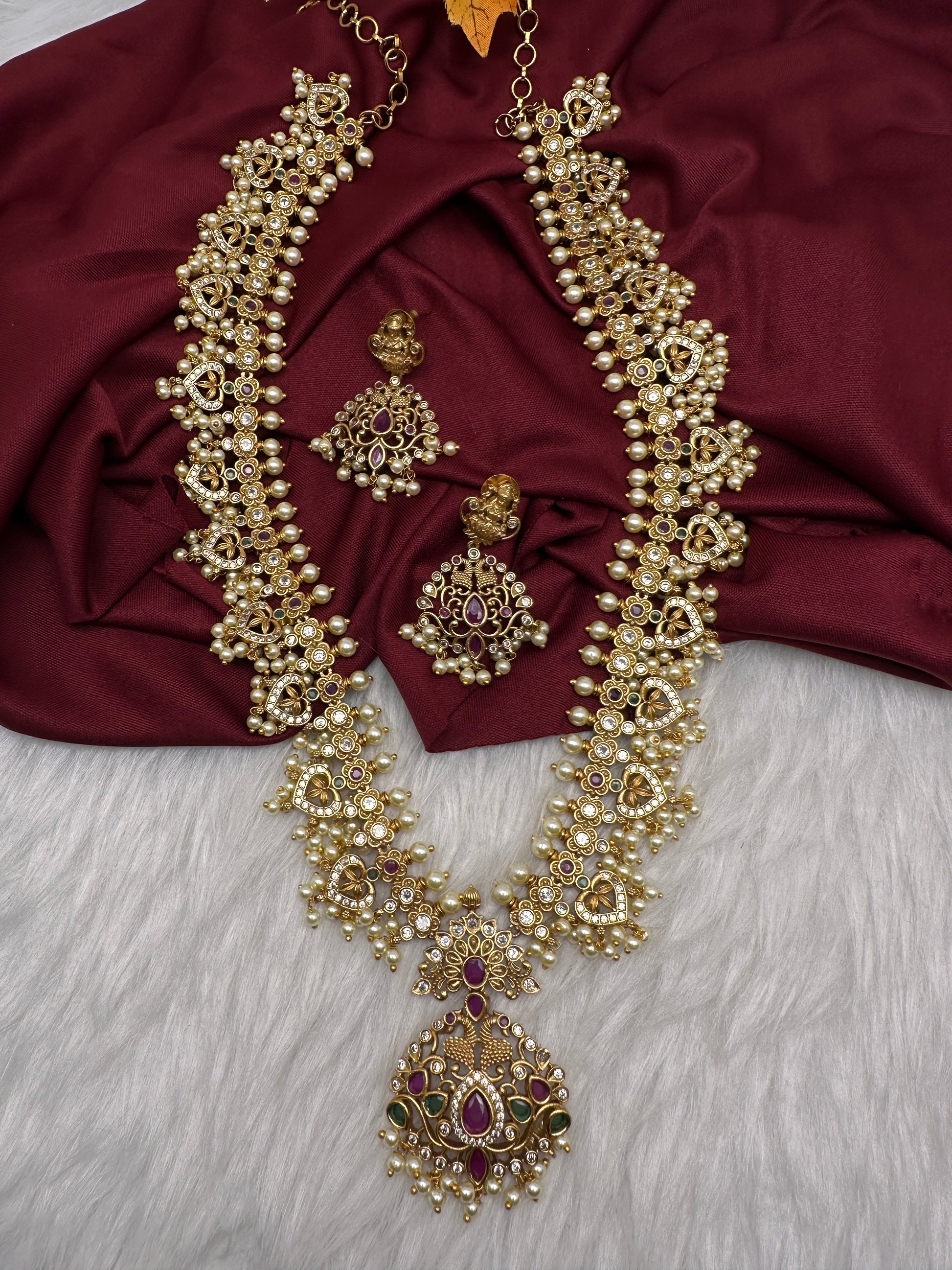 Matte Guttapusalu Traditional Long Necklace