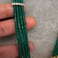 AD Pendent CZ  Beads Long Color Necklace - Green