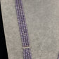 AD Pendent CZ  Beads Long Color Necklace - Purple