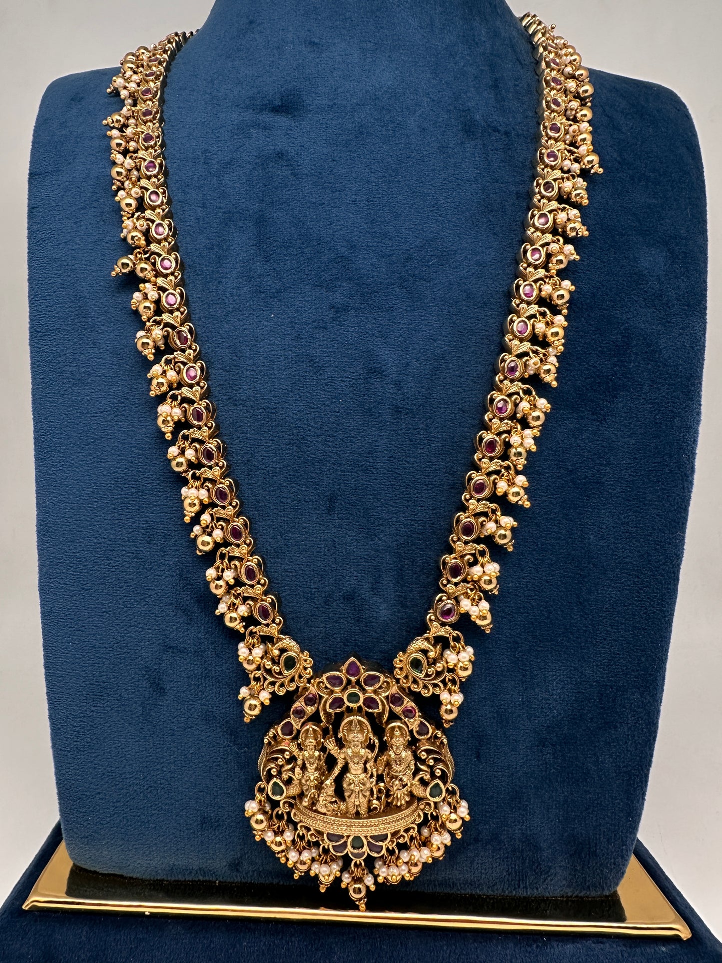 Ram Parivar Kemp Long  Necklace - 