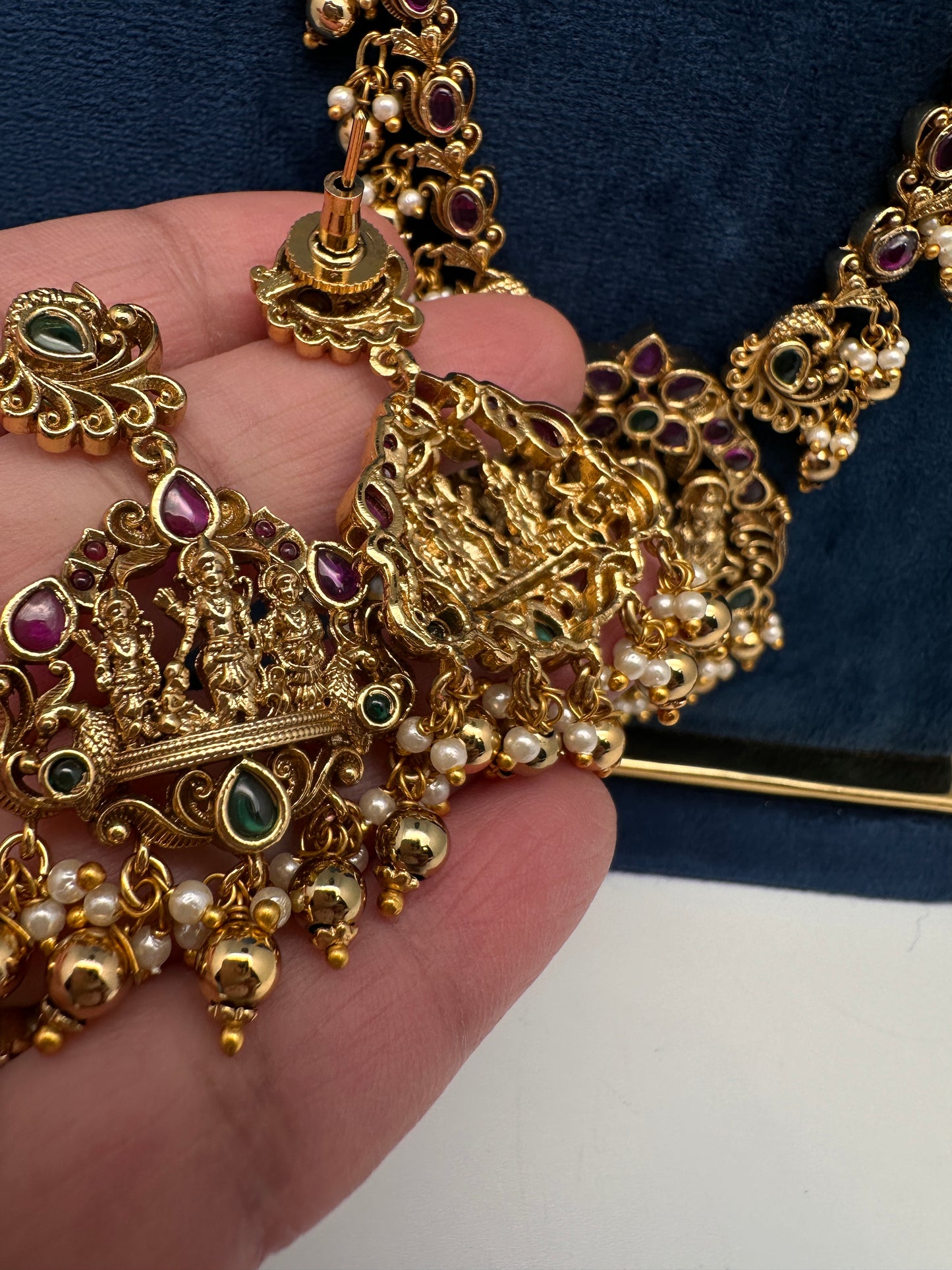 Ram Parivar Kemp Long  Necklace - 