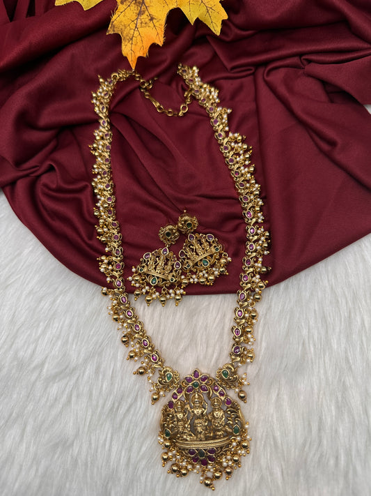 Ram Parivar Kemp Long  Necklace - 