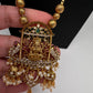 Antique Matte Goddess Lakshmi Kemp AD Traditional Long Chain Necklace - 