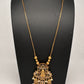 Antique Matte Goddess Lakshmi Kemp AD Traditional Long Chain Necklace - 