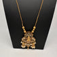 Antique Matte Goddess Lakshmi Kemp AD Traditional Long Chain Necklace - 
