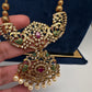 Antique Matte CZ Kemp Traditional Long Chain Necklace - 
