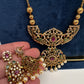 Antique Matte CZ Kemp Traditional Long Chain Necklace - 