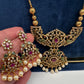 Antique Matte CZ Kemp Traditional Long Chain Necklace - 