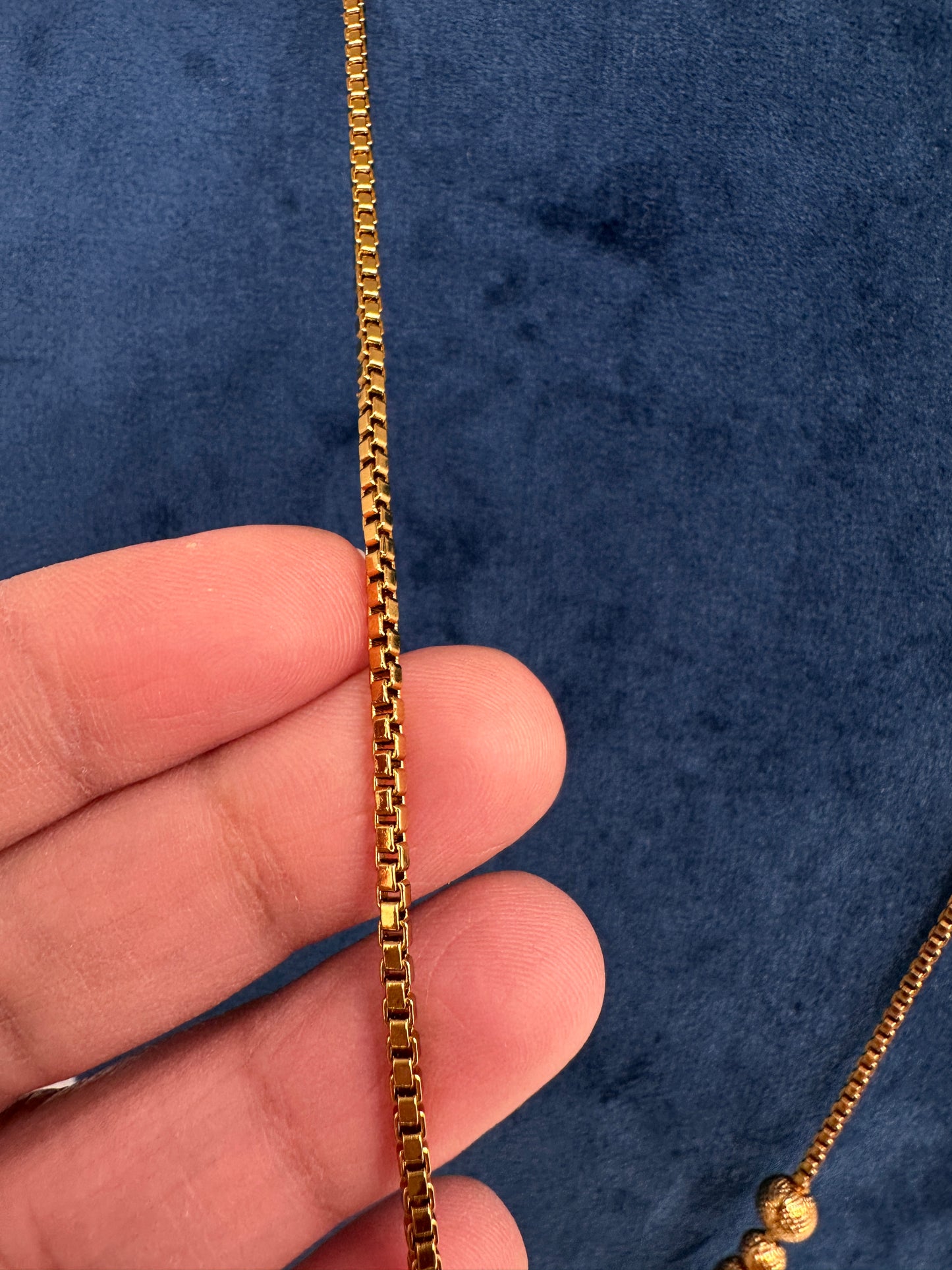 Antique Matte CZ Kemp Traditional Long Chain Necklace - 