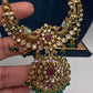Antique Matte CZ Kemp Traditional Long Chain Necklace - 