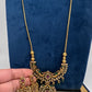 Antique Matte CZ Kemp Traditional Long Chain Necklace - 