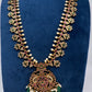 Matte Multi Stones Floral Long Necklace - 