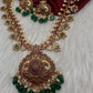 Matte Multi Stones Floral Long Necklace - 
