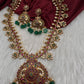 Matte Multi Stones Floral Long Necklace - 