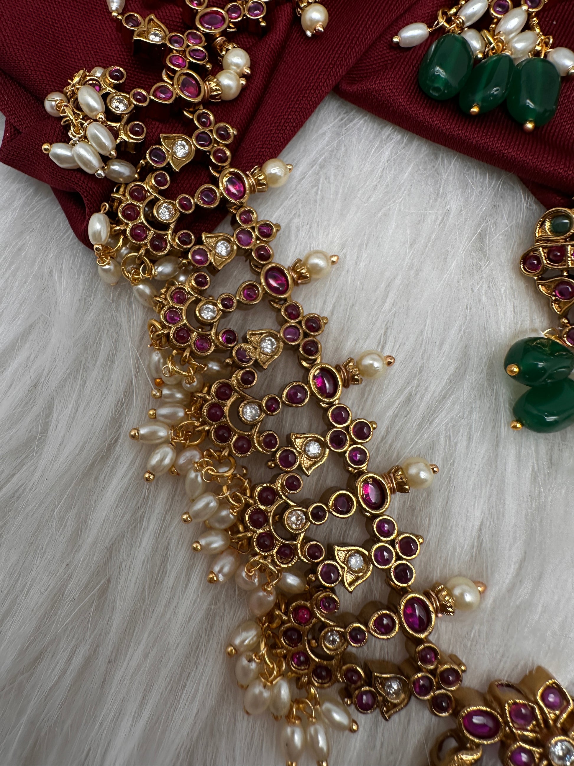 Matte Kemp Peacock Long Necklace - 