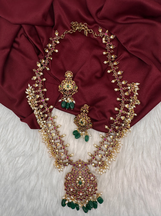 Matte Kemp Peacock Long Necklace - 
